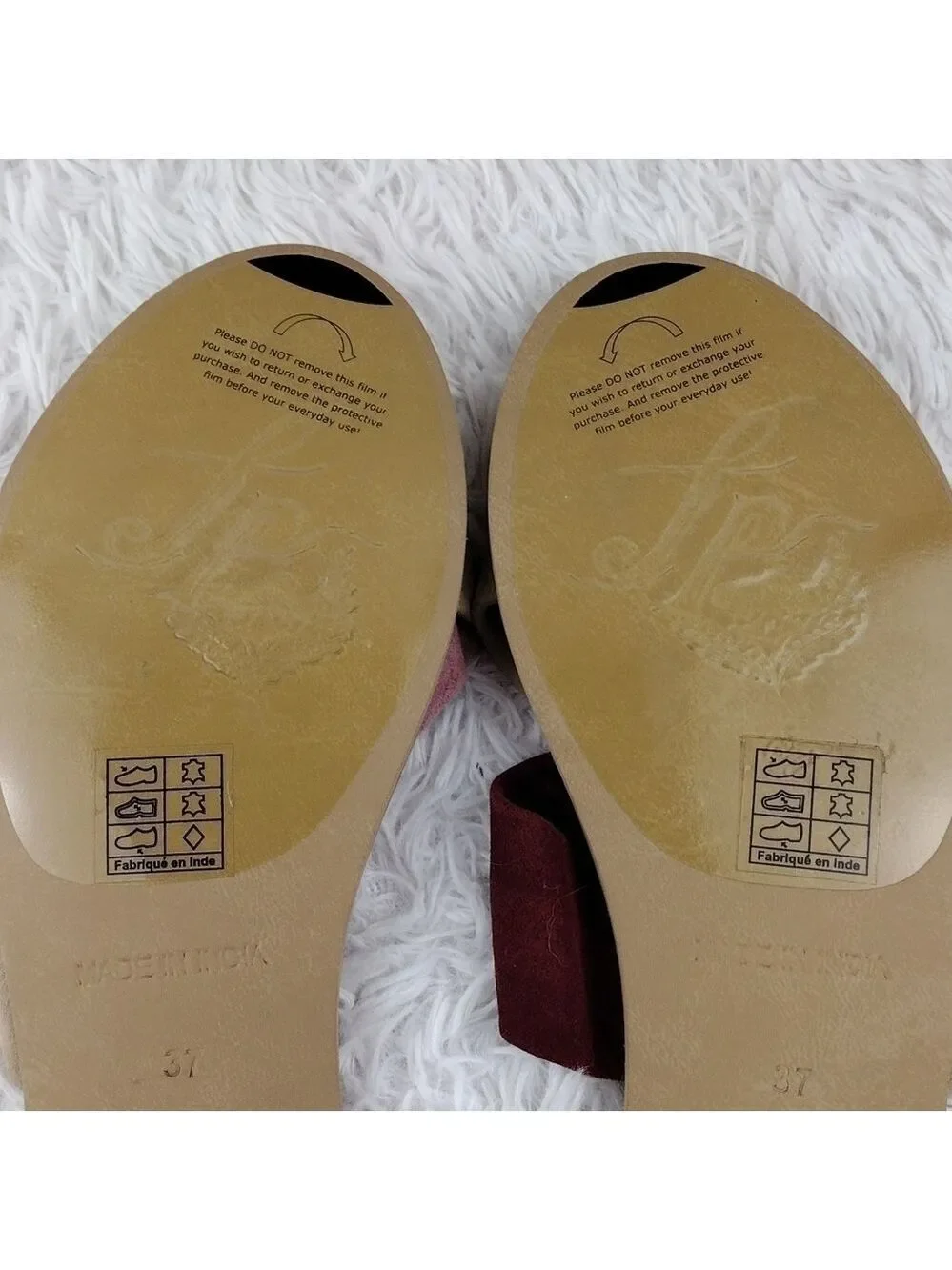 Free People Tan Pink Two Tone Leather Crisscross Round Toe Slide Flat Sandal